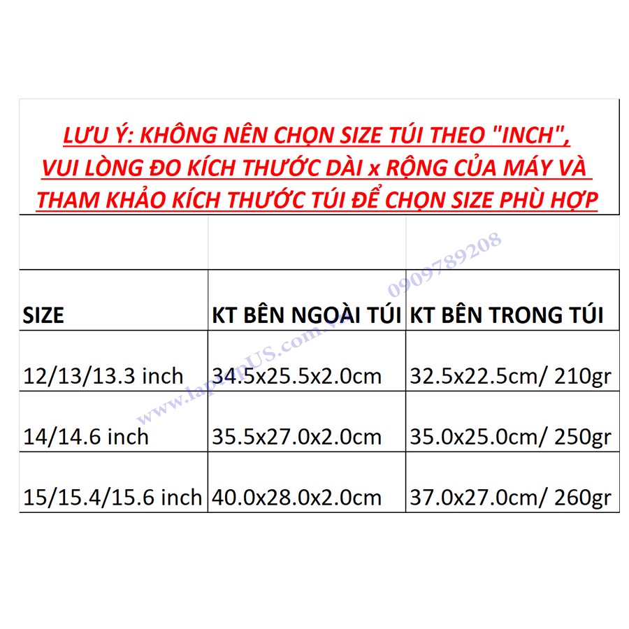 Túi Laptop Macbook Vải Chống Thấm Chống Sốc (M07)