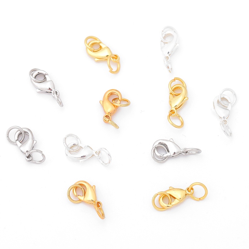 Set 5 khoá tôm hùm Beadia bằng đồng mạ điện dùng làm trang sức DIY