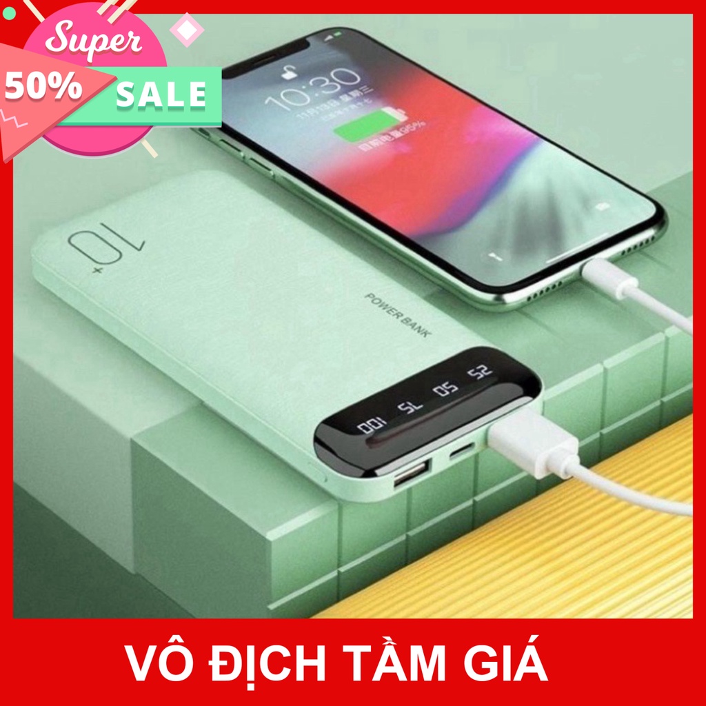 (Sale) Sạc Dự Phòng Chính Hãng WK 161/163,10000mAh-20000mAh, Màn Hình LED Hiển Thị % Pin (Bảo Hành 12 Tháng) TGPK8999