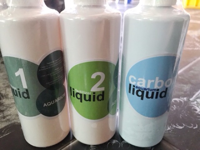 COMBO 3 CHAI DINH DƯỠNG CHO CÂY THỦY SINH LIQUID 1 LIQUI 2 VÀ CARBON LIQUID