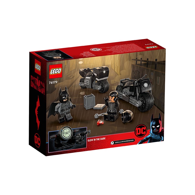 Đồ Chơi LEGO Cuộc Rượt Đuổi Mô Tô Của Batman Và Miêu Nữ 76179