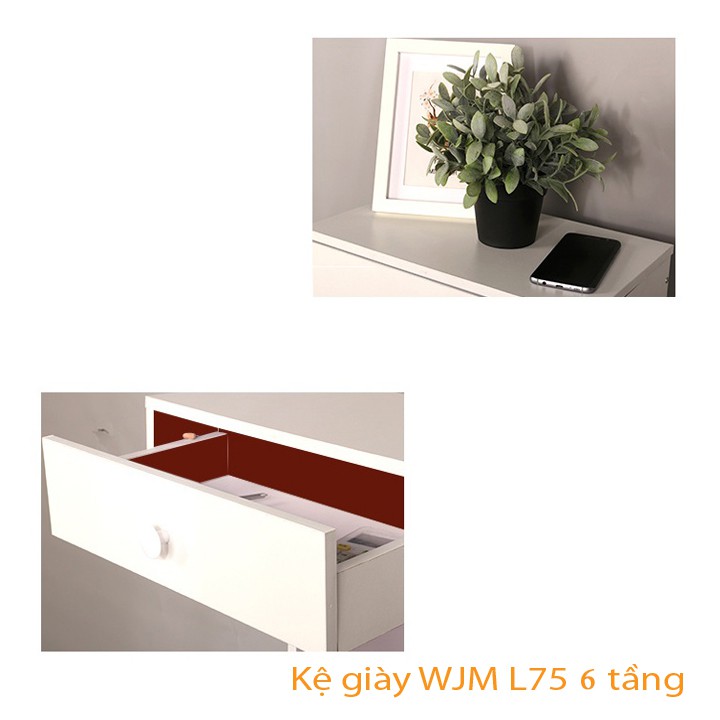 Kệ giày WJM L75 6 tầng_ 1.KGL75-6