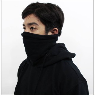 Khăn Ống Bịt Mặt Đa Năng Màu Đen Vải Dày