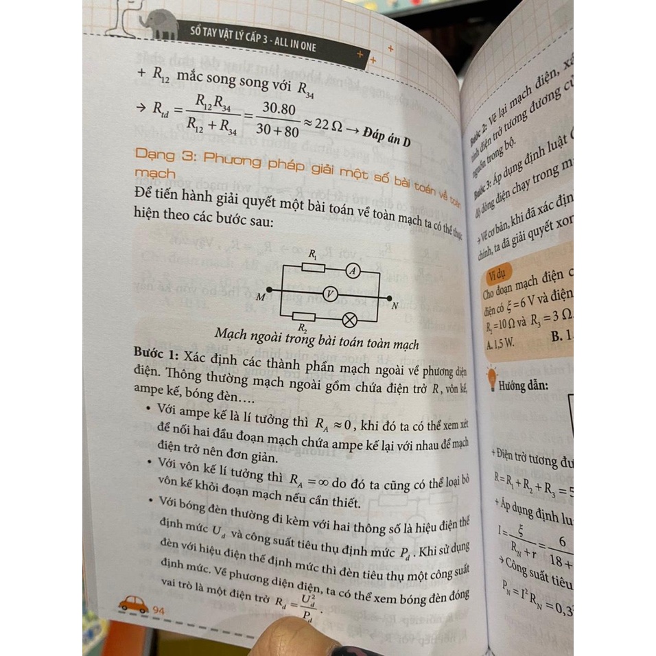 Sách - Sổ tay vật lí cấp 3 : All in one