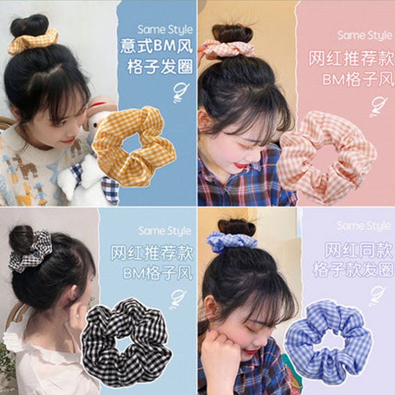 Dây Buộc Tóc Co Giãn Phong Cách Hàn Quốc Cho Nữ