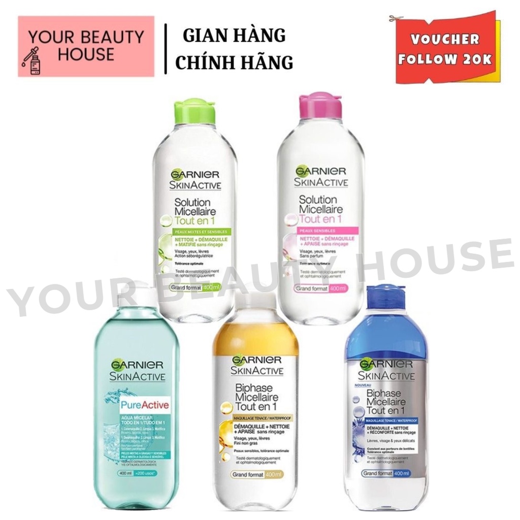 Tẩy Trang Garnier Micellaire Tout En 1 400ml