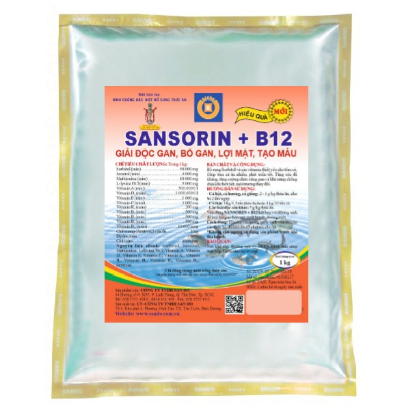 SANSORIN B12 BỔ GAN GIẢI ĐỘC GAN, LỢI MẬT, TẠO MÁU. [ MUA 5 TẶNG 1][SANDO]