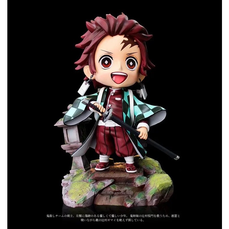 Mô Hình Đồ Chơi Nhân Vật Kamado Tanjirou Trong Demon Slayer SD scene Kimetsu No Yaiba 18Cm