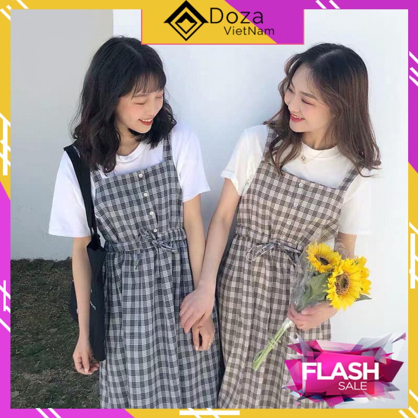 VÁY YẾM KẺ CARO 🌸NHIỀU MÀU🌸 YẾM NỮ XINH KIỂU DÁNG TRẺ TRUNG, NĂNG ĐỘNG | BigBuy360 - bigbuy360.vn