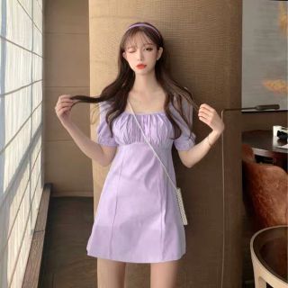 Ord váy tím tay bồng