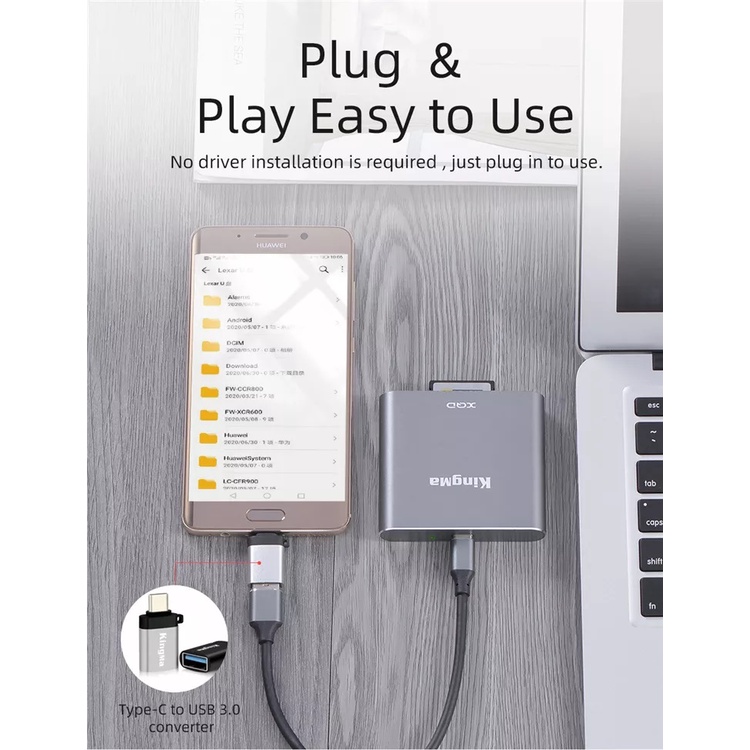 Đầu đọc thẻ XQD Kingma USB 3.1 Gen 1