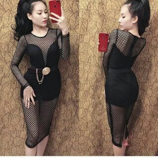 Jump lưới tay dài sexy