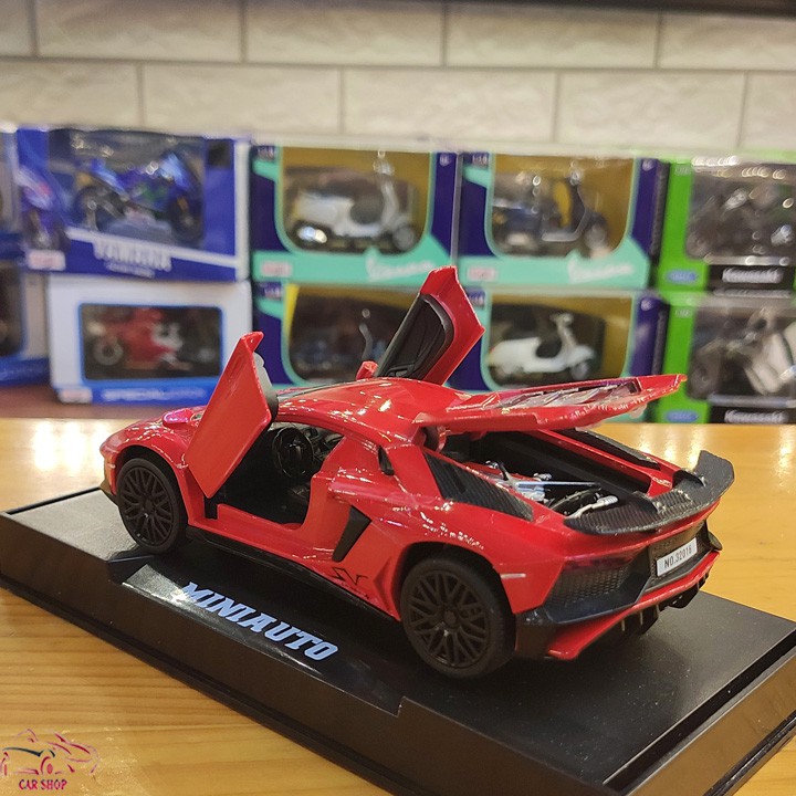 Mô tả sản phẩm Xe mô hình - Mô hình xe sắt Lamborghini SV LP750 tỉ lệ 1:32 màu đỏ