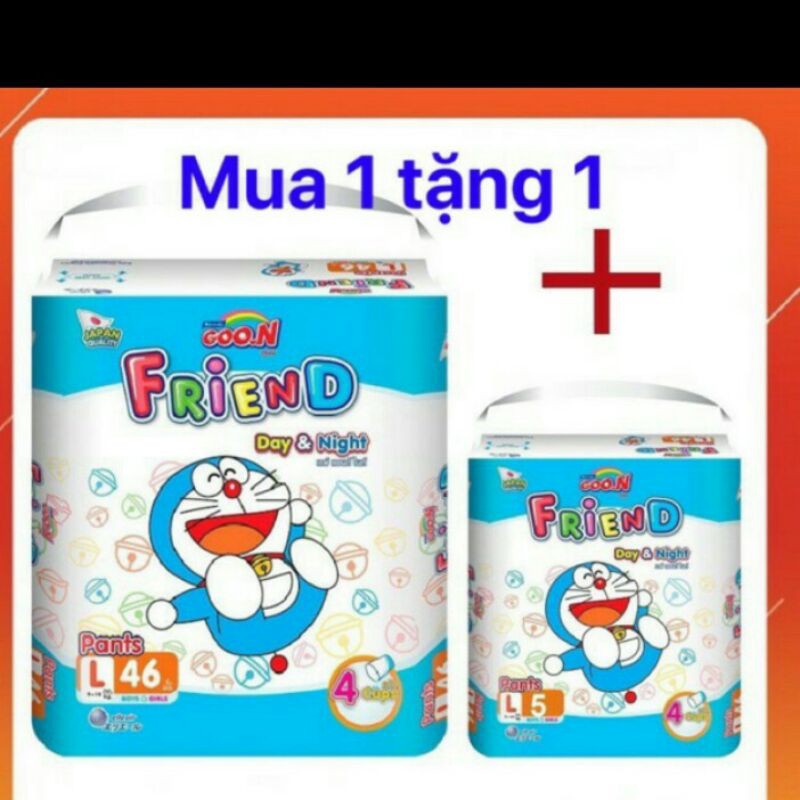 Bỉm quần GOON FRIEND MẪU MỚI (M54+6),(L46+6),(XL40+6),(XXL34+6)