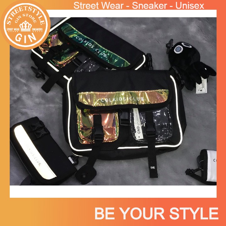 Túi shoulder bag PHẢN QUANG COLKIDS CLUB hologram  (gin store)
