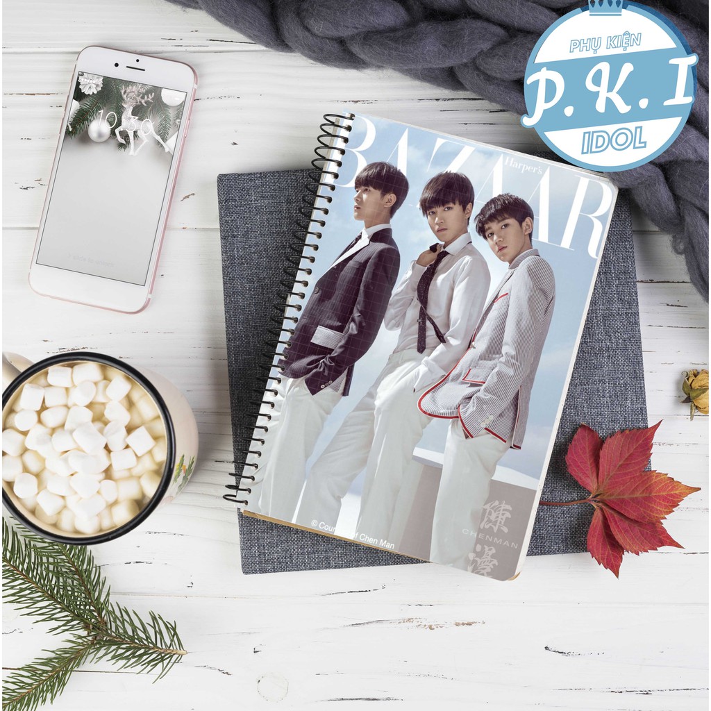 Combo Sổ Còng Notebook Ảnh Nhóm TFBOYS 2021 - QUÀ TẶNG C-POP