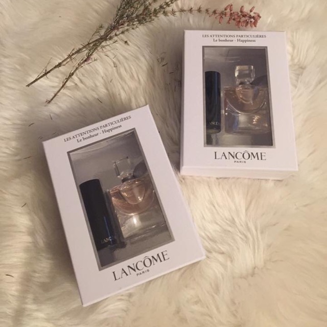 Set nước hoa và son Lancome