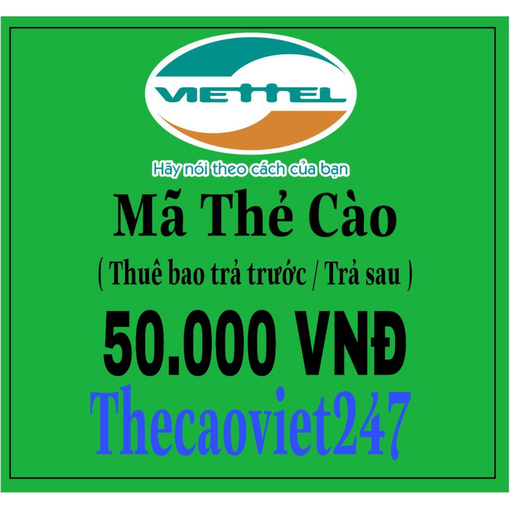 Thẻ Viettel 50k