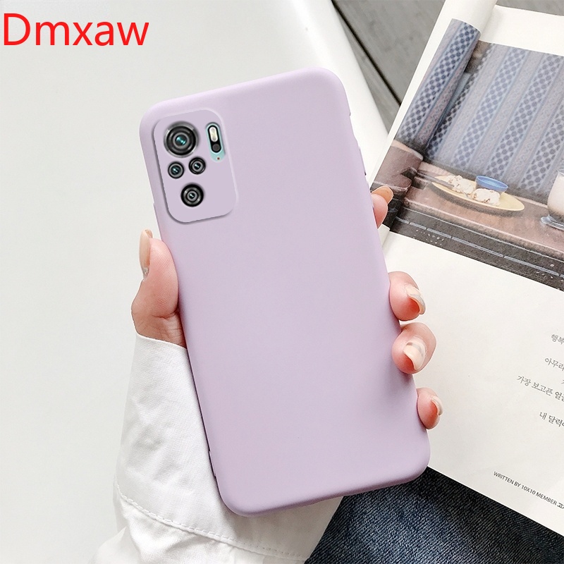 Ốp Điện Thoại Tpu Dẻo Màu Sắc Ngọt Ngào Kèm Khung Bảo Vệ Camera Cho Xiaomi Redmi Note 10 Note10 Pro 4g 5g