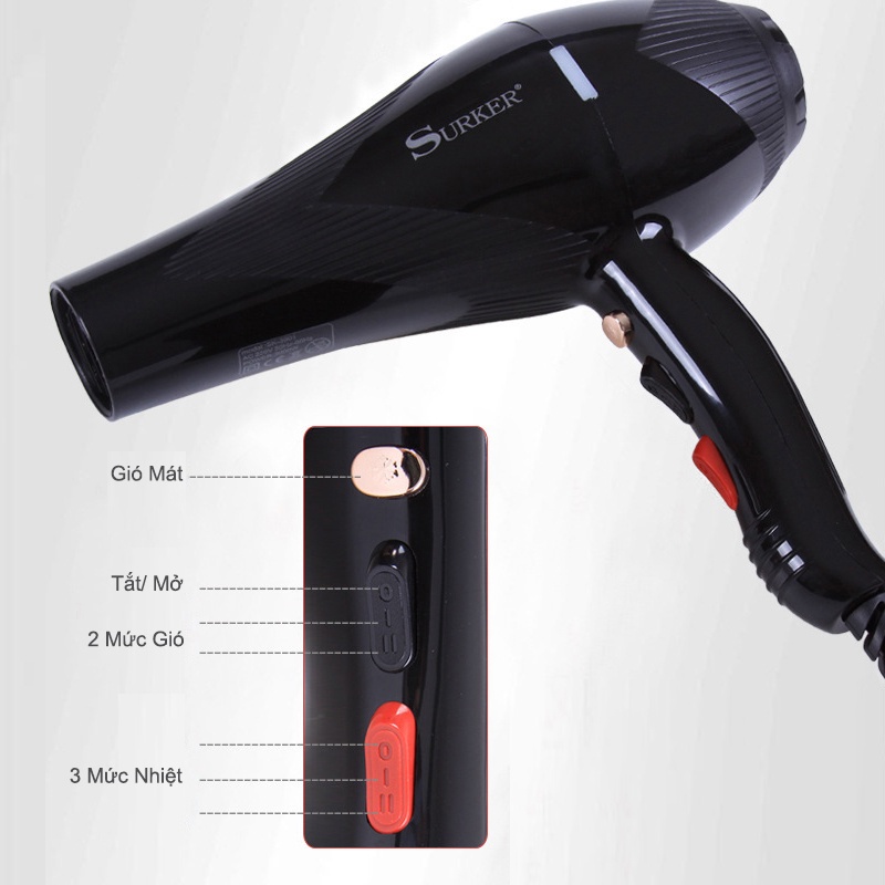 Máy sấy tóc Surker SK3901 3000w