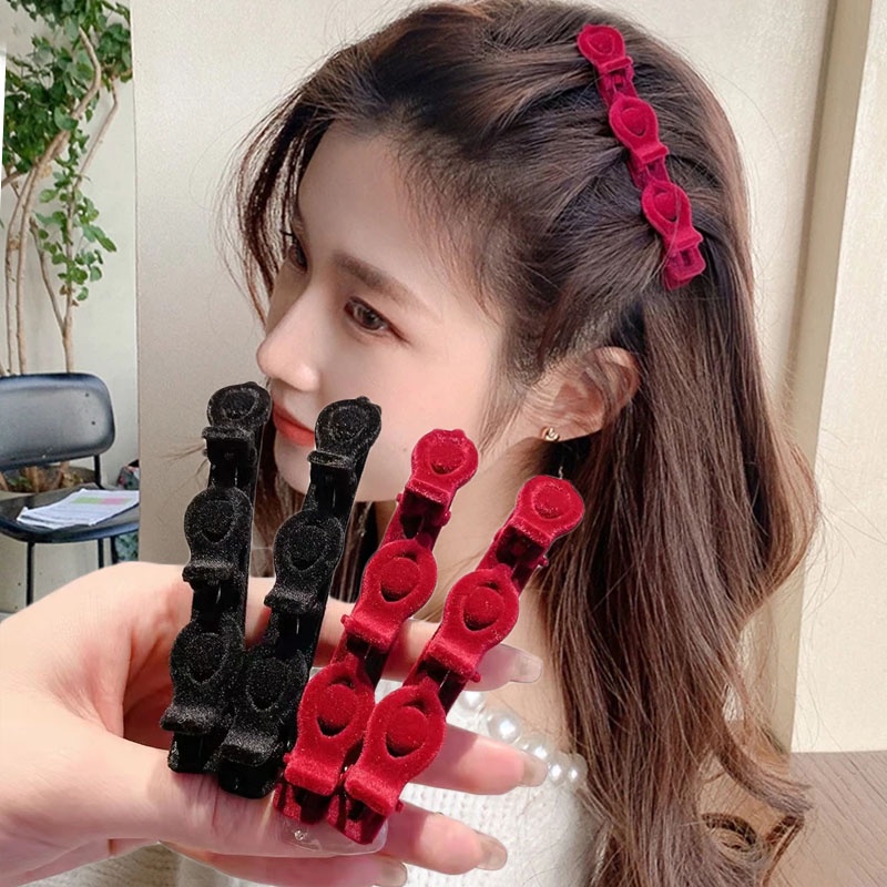 Kẹp Tóc Mỏ Vịt 3 Màu Phong Cách Cổ Điển Thời Trang Cho Nữ