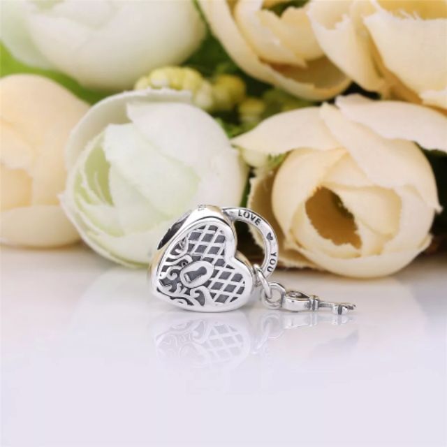 Charm treo khóa love you bạc s925 ( vừa tất cả các vòng tay)