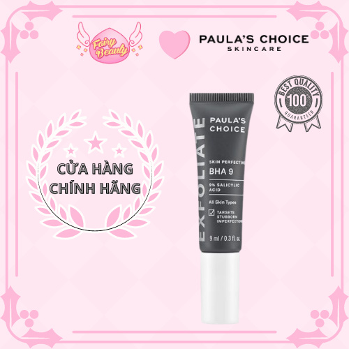 [PAULA'S CHOICE] BHA Chấm Điểm Giảm Mụn Sưng Viêm, Mụn Ẩn Và Mụn Đầu Đen 9% BHA Skin Perfecting BHA 9 9ml  (Mã 7730)