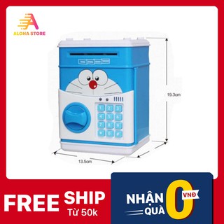 Két Sắt Mini Thông Minh 2 Màu Xanh Hồng HN5043 Cao Cấp- Phân Phối Chính Thức