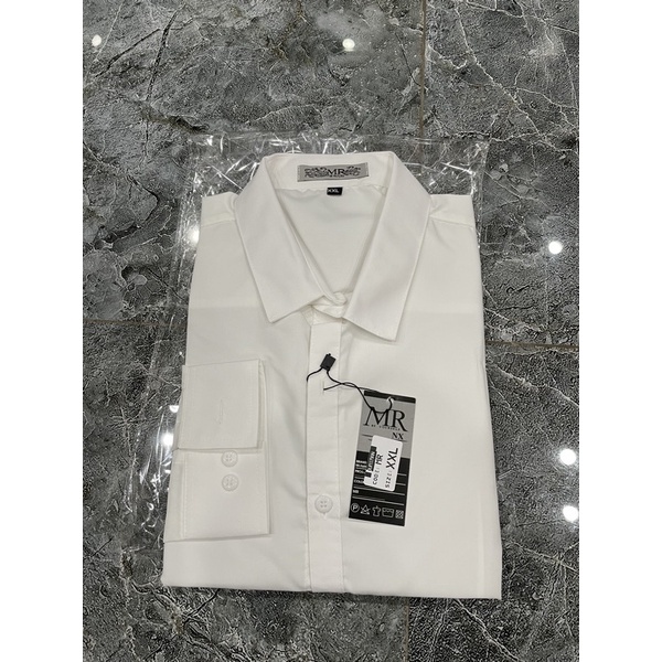 Áo sơ mi nam trắng Hàn Quốc, áo sơ mi kiểu form ôm body, không nhăn thấm mồ hôi ulzzang | BigBuy360 - bigbuy360.vn