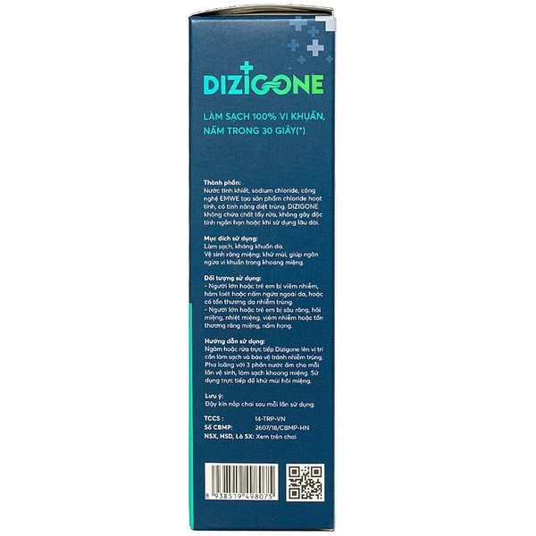 Dizigone (lọ 300ml) - Dung dịch kháng khuẩn đa năng, khử mùi hôi khoang miệng, phòng ngừa lây lan dịch