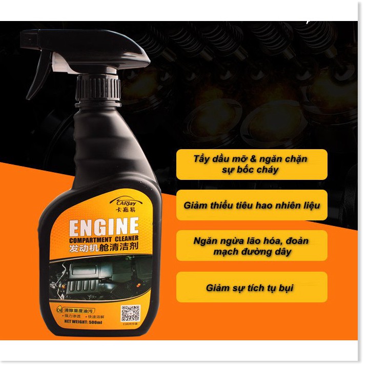 🇳 🇪 🇼®️ Bộ vệ sinh khoang máy ô tô ENGINE COMPARTMENT CLEANER 500ML