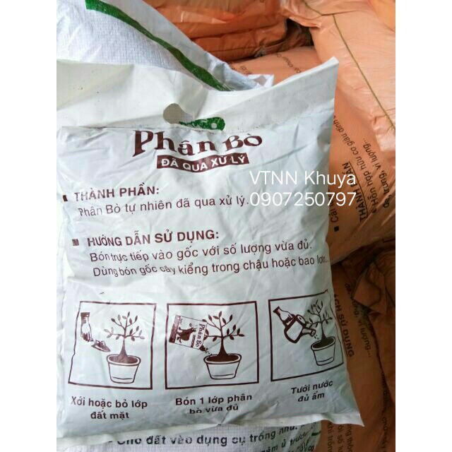 Phân bò đã qua xử lý Tribat 3dm3 khoảng 1500gr