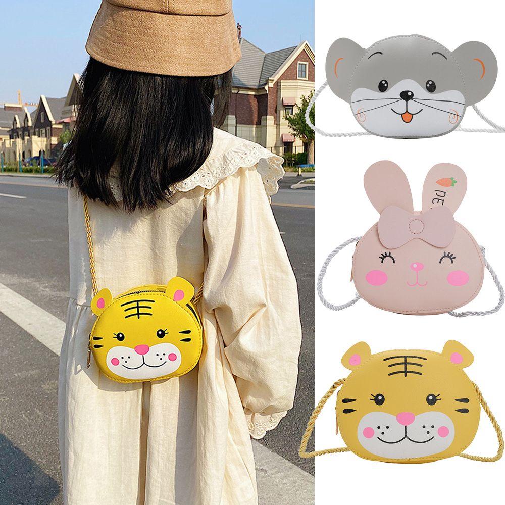LEILY Toddler Shoulder Bag Zipper for Girls Boys PU Leather Travel Bag