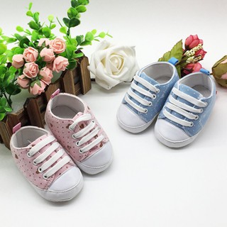 Giày cotton thiết kế phong cách thể thao đáng yêu cho trẻ sơ sinh