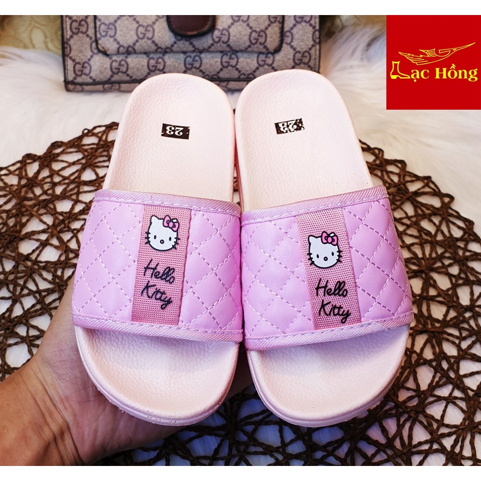 Dép trẻ em quai ngang Hello kitty cho bé gái  từ 4 đến 14 tuổi