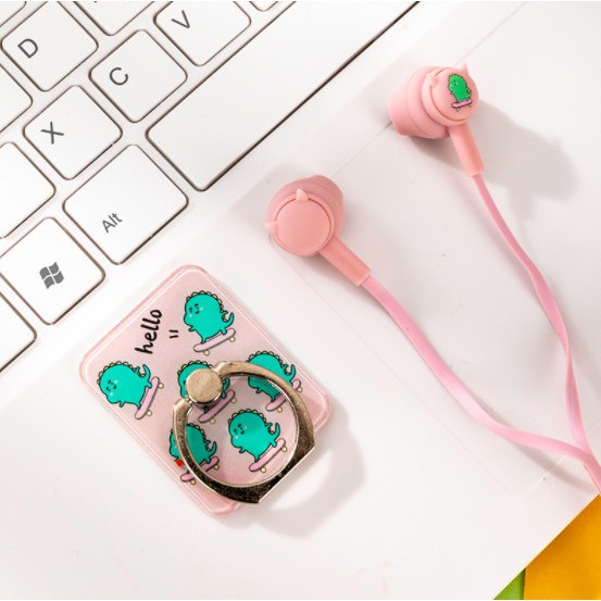 Tai nghe earpod kèm iring Cute Dinosour