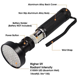 Đèn Pin Chiếu Tia UV Led 51- 100 Bóng