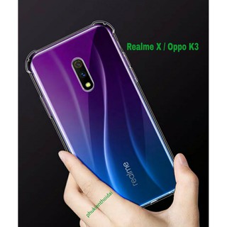 Ốp lưng Oppo Realme X / Oppo K3 dẻo trong suốt lồi 4 góc hạn chế ố vàng ôm khít máy chất đẹp 1