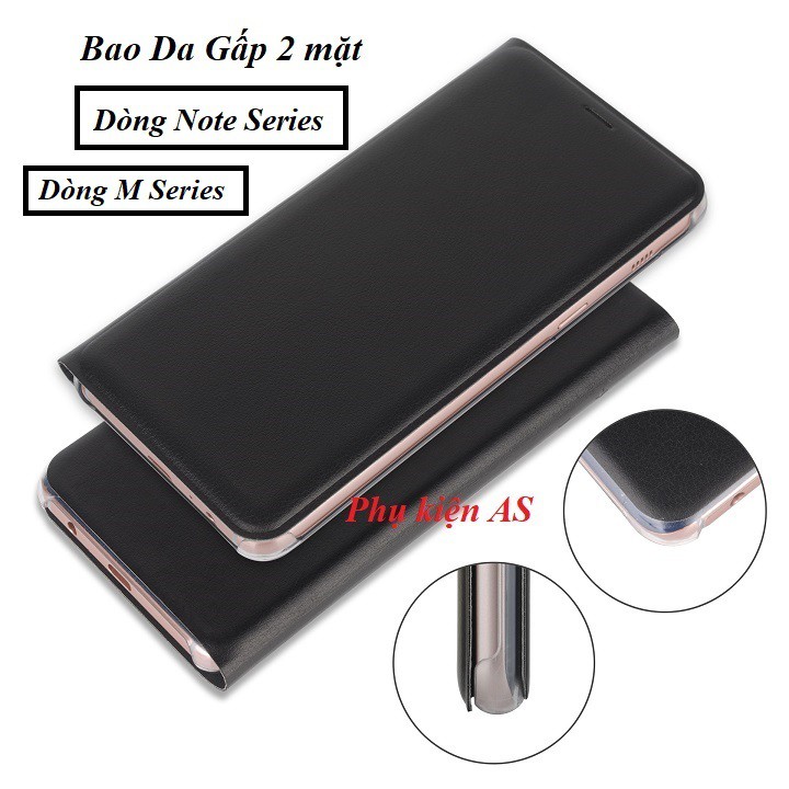 Bao da gấp 2 mặt dành cho Samsung Note 8 Note 9 Note 10 Note 10 plus Note 10 lite M20