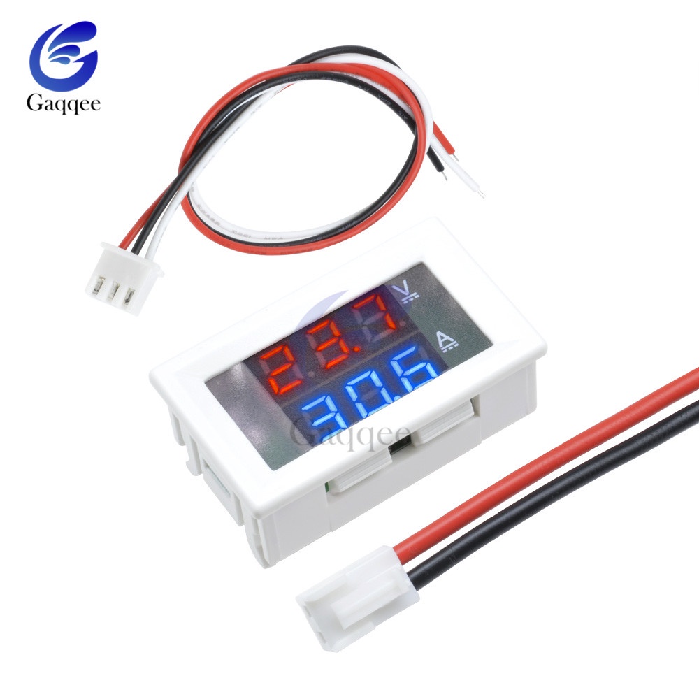 GAQQEE Đồng Hồ Đo Vôn Kế Điện Tử 10A DC 100V 5-30V 0.56 Inch