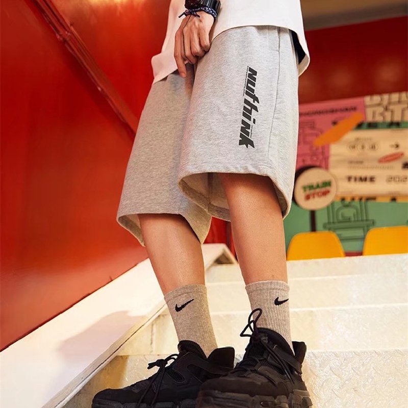 Quần Short Nam In Chữ Phong Cách Hip Hop Năng Động size M-8XL