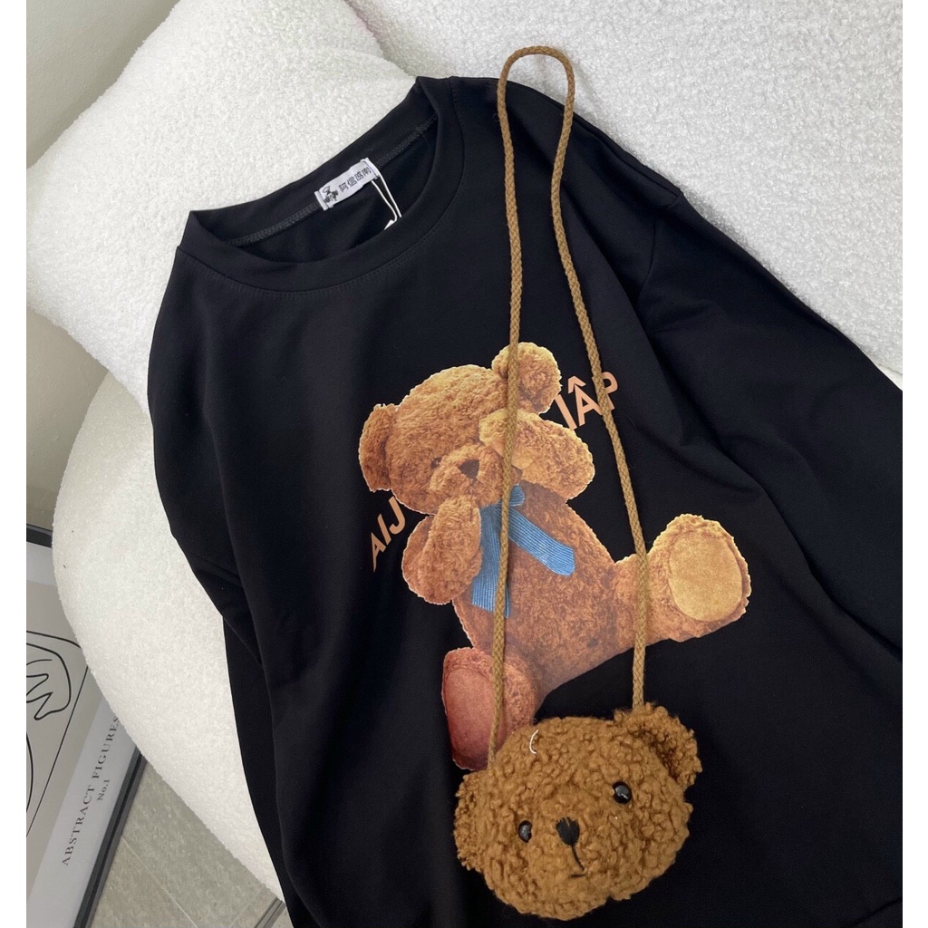 Áo sweater gấu 3màu cực cute