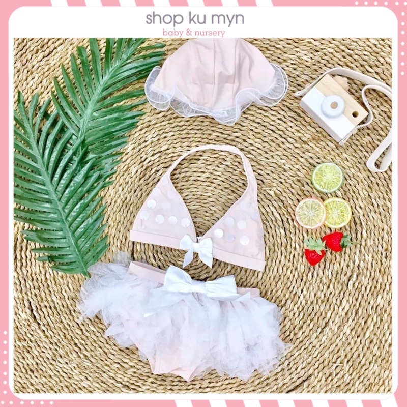 Bộ bơi 2 mảnh thiên nga trắng