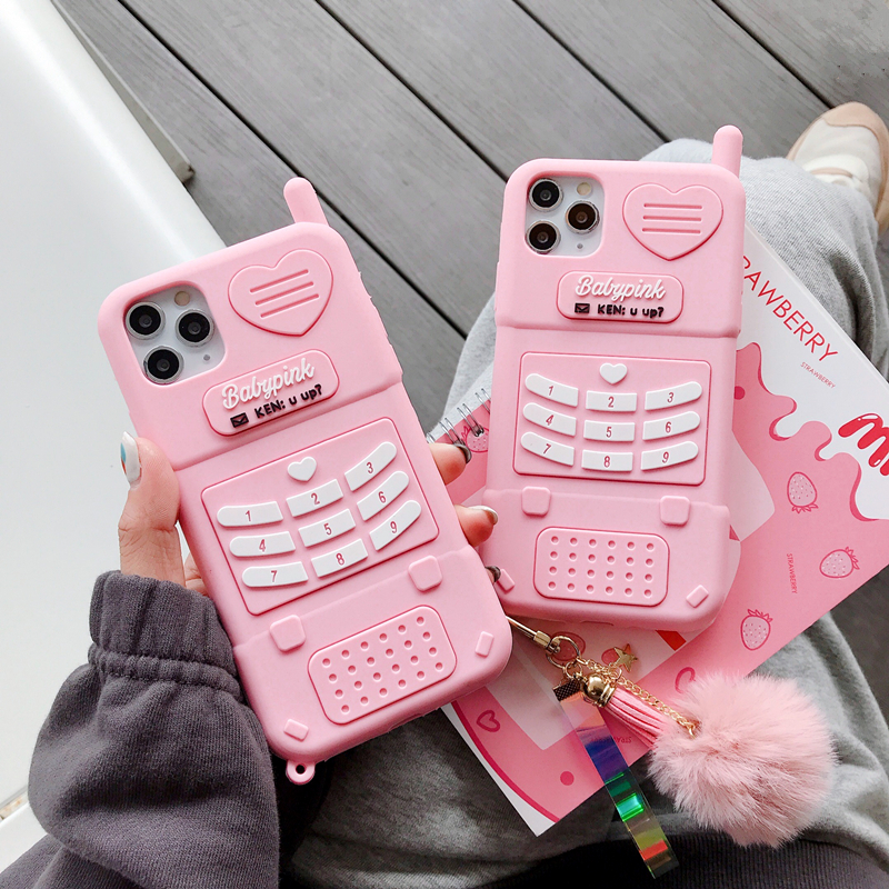Fashion 3D cute barbie Iphone case cover for Iphone 5/5S 6/6S 6Plus/6splus 7 Plus 8 plus X/XS MAX XR 11 12 Pro Max Soft Back Cover