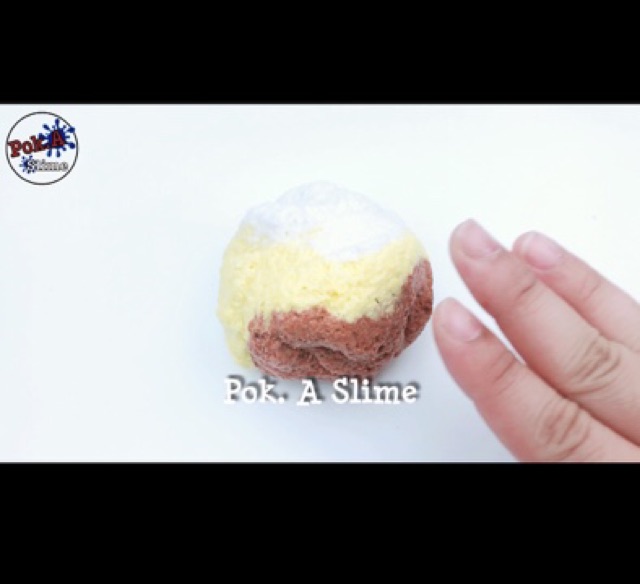 Slime kem socola chuối - chất snowfizz