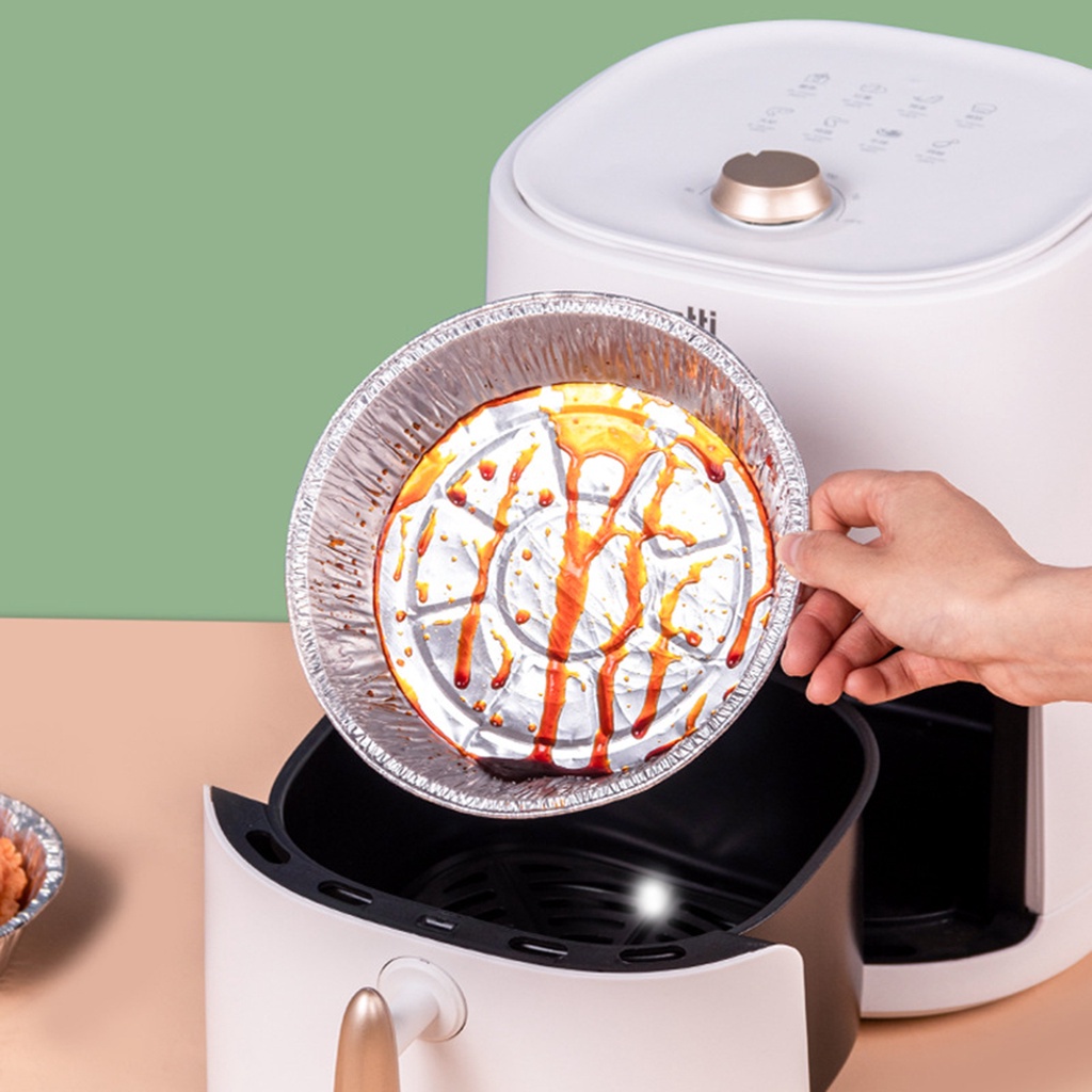 Bộ 10 Giấy Thiếc Lót Nồi Chống Dầu Dùng Một Lần Tiện Dụng Cho Nhà Bếp