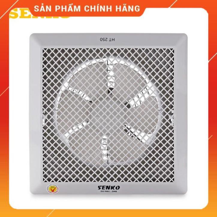 [Mã ELFLASH5 giảm 20K đơn 50K] Quạt hút thông gió âm trần 40W Senko HT250 - Hàng chính hãng - Bảo hành 12 tháng