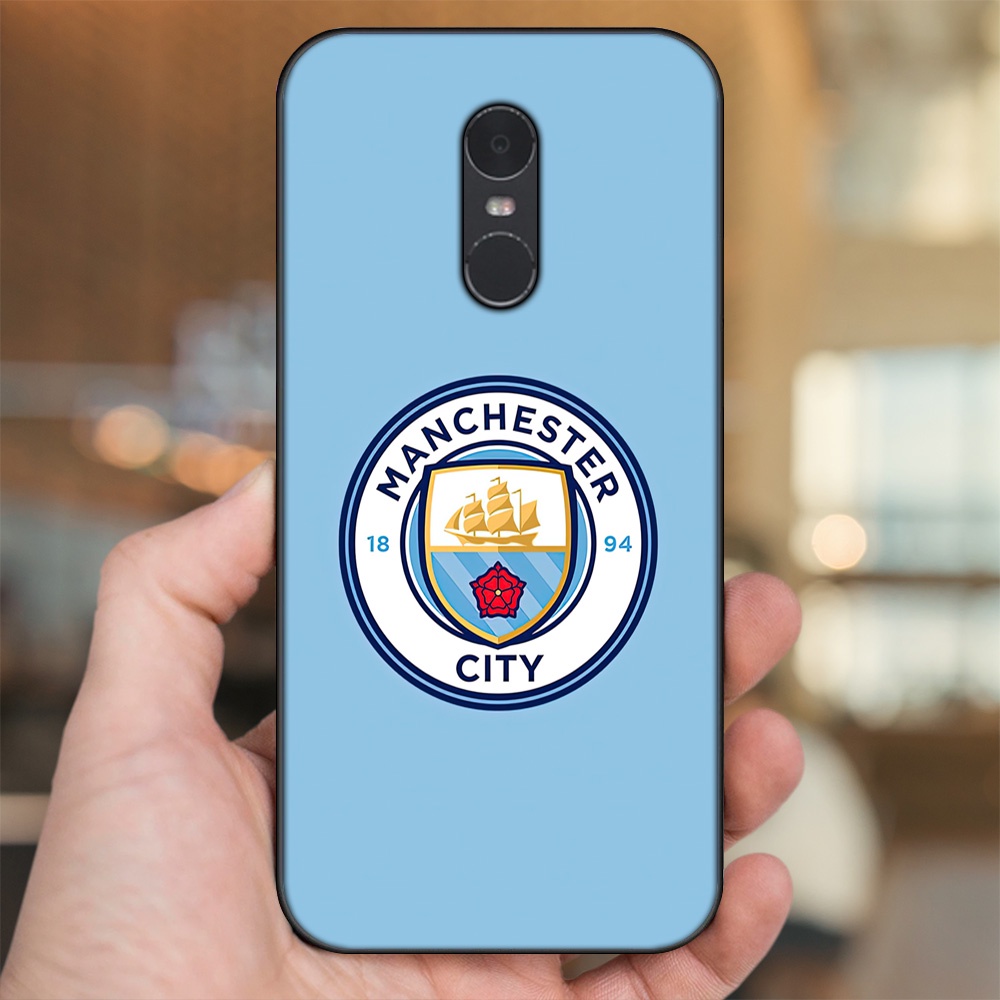Ốp lưng Xiaomi Redmi Note 4, Note 4x viền đen in hình Manchester City MC