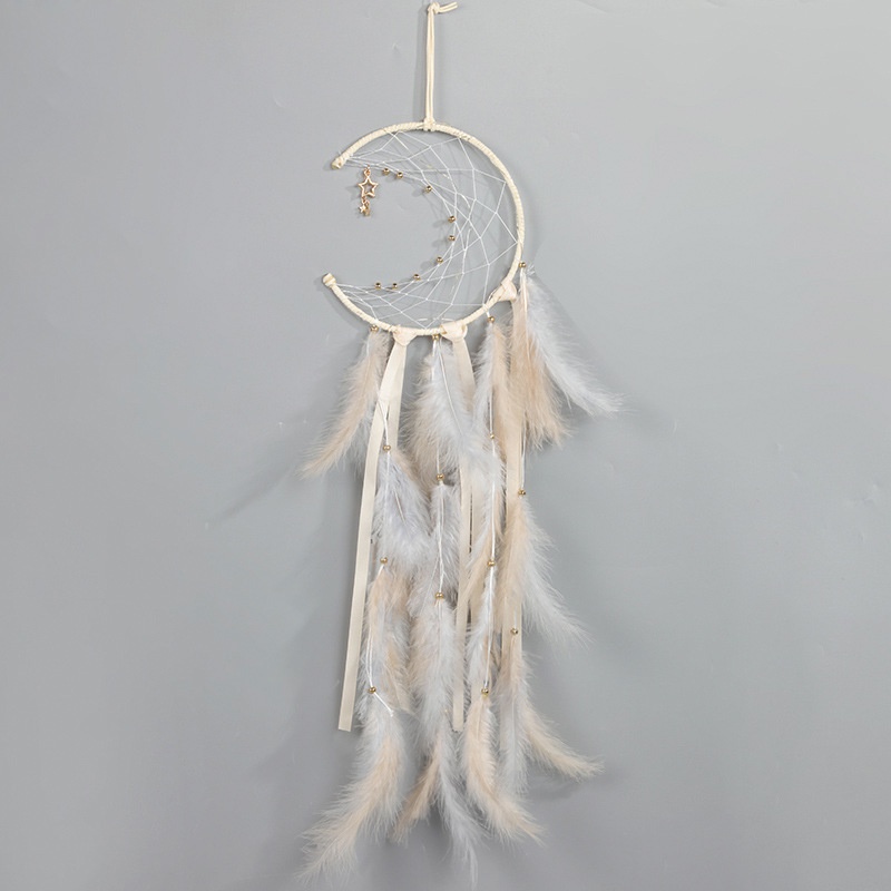 Dream catcher Hình Mặt Trăng Xinh Xắn Dùng Để Trang Trí