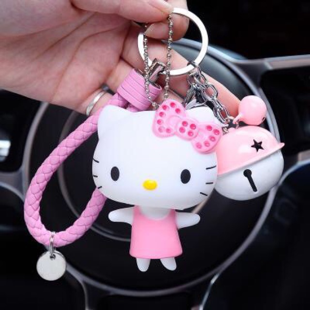 MÓC KHÓA CHUÔNG HELLO KITTY &amp; DORAEMON